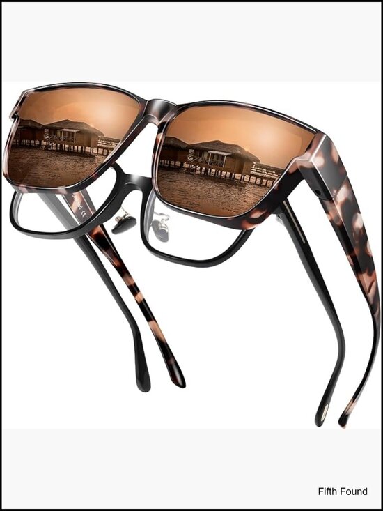Oversized Polarized TR90 Square Sunglasses Fit Over Glasses main image 7